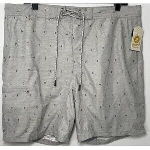 Dravus Goff Grey Hybrid Shorts Men’s 36 18” Geometric Grey